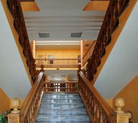 The town of Antigua in Fuerteventura. The staircase of the town hall. Click to enlarge the image in Adobe Stock (new tab).