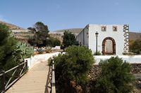 The town of Betancuria in Fuerteventura. The ruins of the church of St. Bonaventure Monastery (Convento de San Buenaventura). Click to enlarge the image in Adobe Stock (new tab).