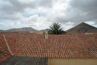 La Casa de los Coroneles in La Oliva in Fuerteventura. Roof. Click to enlarge the image in Adobe Stock (new tab).