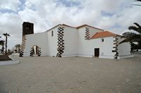 The town of La Oliva in Fuerteventura. The Church of Our Lady of Condelaria. Click to enlarge the image in Adobe Stock (new tab).