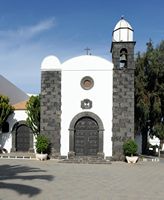 The town of San Bartolomé in Lanzarote. The Church of St. Bartholomew. Click to enlarge the image in Adobe Stock (new tab).