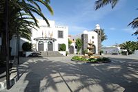 The town of San Bartolomé in Lanzarote. The Church of St. Bartholomew. Click to enlarge the image in Adobe Stock (new tab).