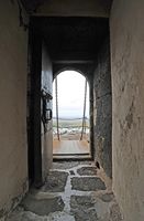 Castle St. Barbara in Teguise in Lanzarote. Entry through the drawbridge. Click to enlarge the image in Adobe Stock (new tab).