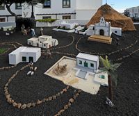 The town of Tías in Lanzarote. Crib with Our Lady of Candlemas. Click to enlarge the image in Adobe Stock (new tab).