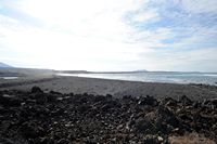 The town of Yaiza in Lanzarote. The salt marshes of Janubio. Beach of Janubio. Click to enlarge the image in Adobe Stock (new tab).