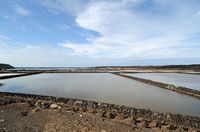The town of Yaiza in Lanzarote. The salt marshes of Janubio. Click to enlarge the image in Adobe Stock (new tab).