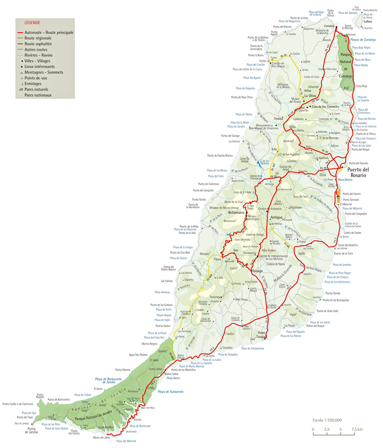 Click on the active areas to reach places