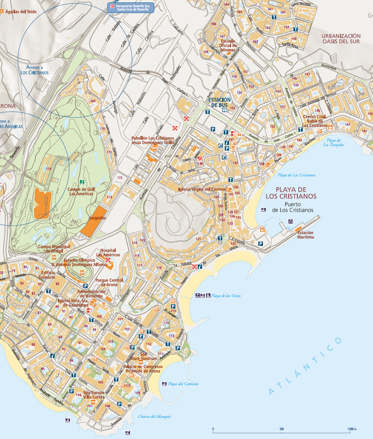 Click on active areas to reach places