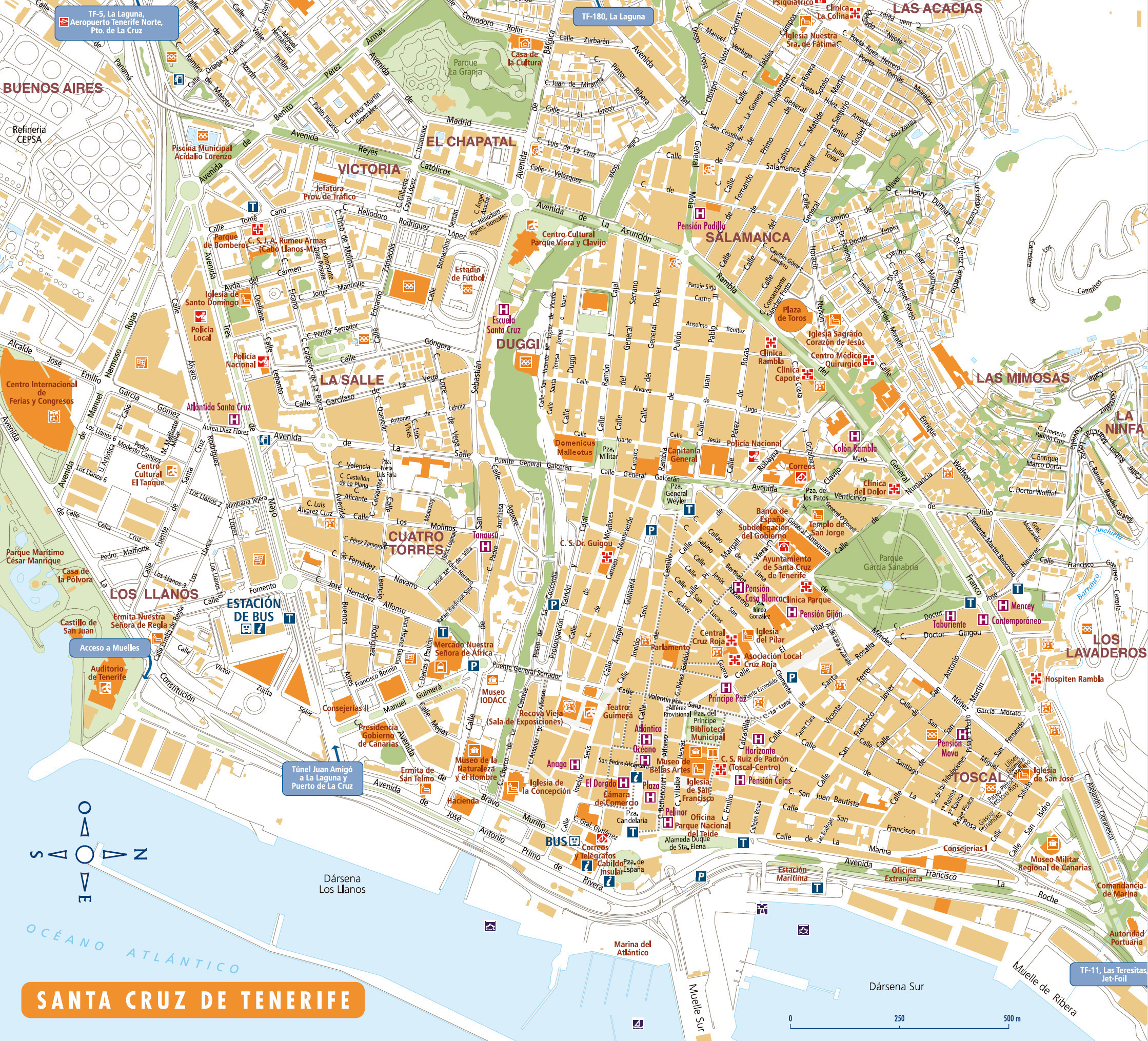 Cliquer sur les zones actives pour atteindre les lieux