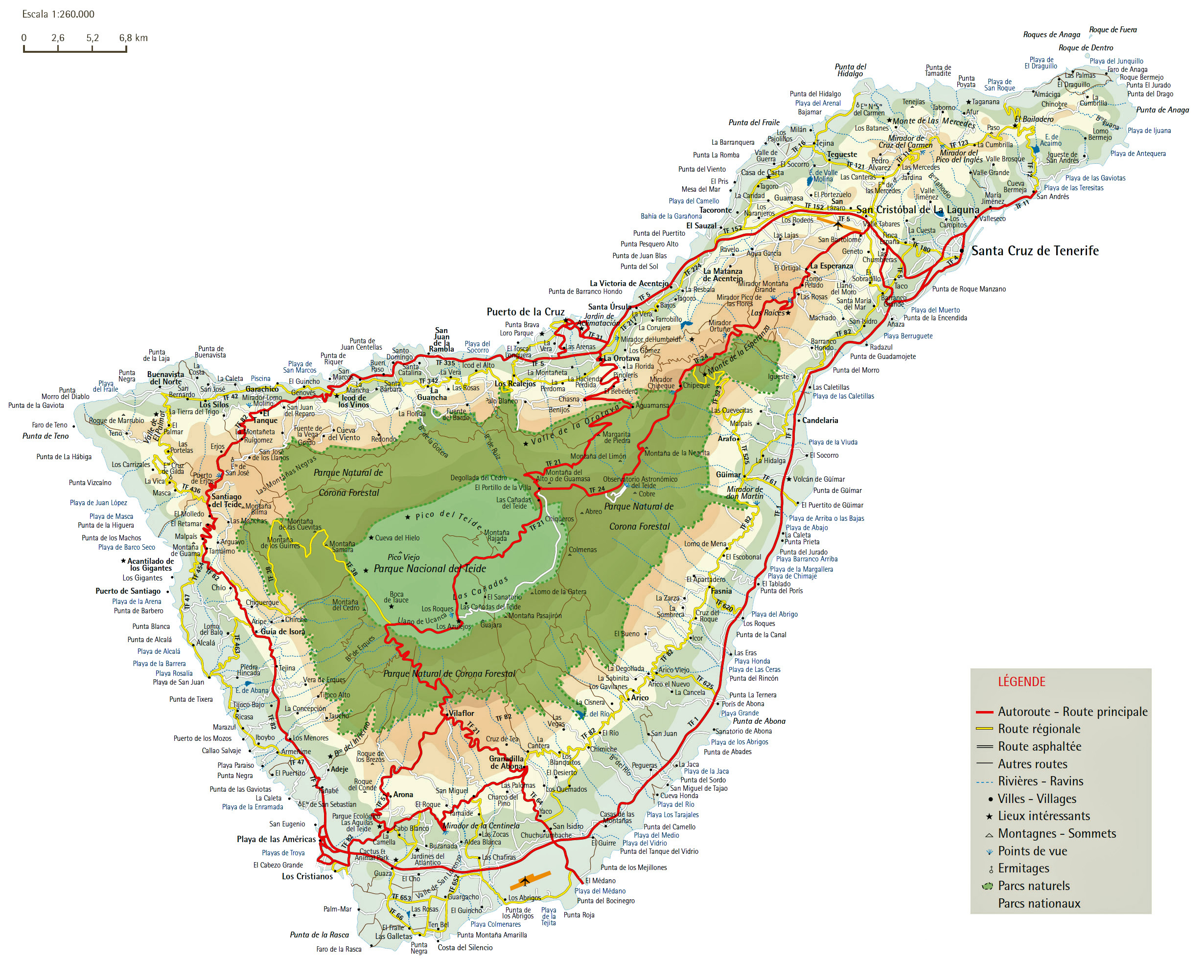 Ile Teneriffe 007 (carte Routiere) 