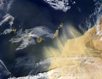 Tourist information on the Canary Islands. Episode sirocco. Click to enlarge the image.