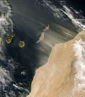 Tourist information on the Canary Islands. Episode sirocco. Click to enlarge the image.