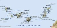 Tourist information on the Canary. Map. Click to enlarge the image.
