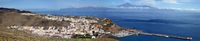 The island of La Gomera in the Canary Islands. Tenerife View from La Gomera. Click to enlarge the image.
