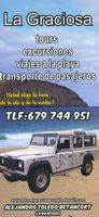 The island of Graciosa to Lanzarote. 4x4 excursions in the "island. Click to enlarge the image.
