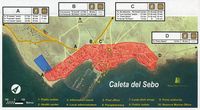The island of Graciosa to Lanzarote. hiking trail in the island. Click to enlarge the image.