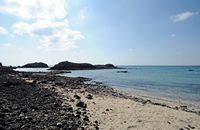 The island of Lobos in Fuerteventura. La Caleta of Rasca. Click to enlarge the image.