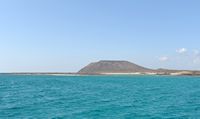 The island of Lobos in Fuerteventura. La Concha beach. Click to enlarge the image.