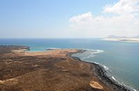 The island of Lobos in Fuerteventura. Former salt marshes. Click to enlarge the image.