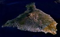 L'île de Ténériffe aux Canaries. Image satellitaire. Cliquer pour agrandir l'image.