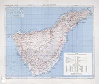 L'île de Ténériffe aux Canaries. Carte de l'US Army de 1943. Cliquer pour agrandir l'image.