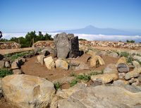 Le parc national de Garajonay à La Gomera. Cime du mont Garajonay. Cliquer pour agrandir l'image.