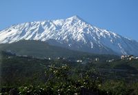 The Teide National Park in Tenerife. Snowy. Click to enlarge the image.