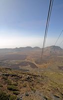 The Teide National Park in Tenerife. Caldera view from cable car. Click to enlarge the image.