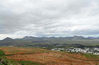 Timanfaya National Park in Lanzarote. The Timanfaya Park Guanapay seen from the volcano in Teguise. Click to enlarge the image.