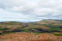 The natural park del Archipiélago Chinijo in Lanzarote. Chinijo seen from the volcano Guanapay in Teguise. Click to enlarge the image.