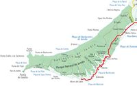 The Jandía Natural Park in Fuerteventura. Map of Natural Park. Click to enlarge the image.