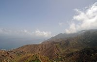 Le village d'Almáciga à Ténériffe. Barranco de Almáciga. Cliquer pour agrandir l'image.