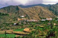 The village of Alojera, La Gomera. Click to enlarge the image.