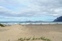 The village of La Caleta de Famara in Lanzarote. Famara Beach. Click to enlarge the image.