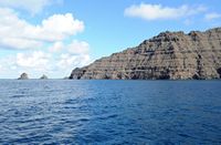 The village of La Caleta de Famara in Lanzarote. La Punta Fariones north of Risco de Famara. Click to enlarge the image.