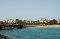 The village of Caleta de Fuste in Fuerteventura. Hotel Elba Carlota in Caleta de Fuste. Click to enlarge the image.