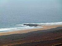 The village of Cofete in Fuerteventura. El Islote (author Norbert Nagel). Click to enlarge the image.