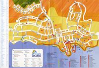 The village of Costa Teguise in Lanzarote. Resort map. Click to enlarge the image.