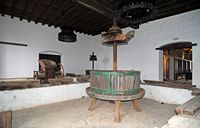 The village of La Geria in Lanzarote. Press the bodega Rubicón. Click to enlarge the image.