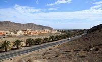 The village of Gran Tarajal in Fuerteventura. The valley and the village (author Frank Vincentz). Click to enlarge the image.