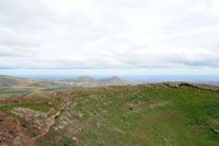 The village of Guatiza in Lanzarote. Guatiza Guanapay seen from the volcano in Teguise. Click to enlarge the image.