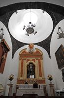 The village of Mancha Blanca in Lanzarote. Dome of the Church of Our Lady of Sorrows. Click to enlarge the image.