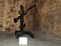 The village of Masdache in Lanzarote. Capping a tank (tanquilla) Museum El Grifo. Click to enlarge the image.
