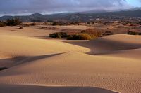 The village of Maspalomas in Gran Canaria. Dunes. Click to enlarge the image.