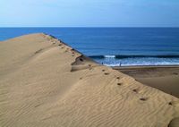 The village of Maspalomas in Gran Canaria. Dunes. Click to enlarge the image.