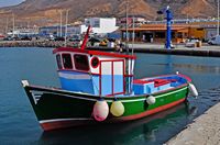 The village of Morro del Jable in Fuerteventura. The port (author Defisch). Click to enlarge the image.