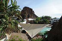 The village of Nazaret in Lanzarote. Restaurant Lagomar. Click to enlarge the image.