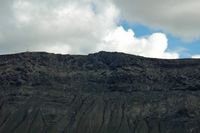 The village of Órzola in Lanzarote. Mirador del Río seen from the ferry. Click to enlarge the image.
