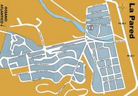 The village of La Pared in Fuerteventura. Map of the village. Click to enlarge the image.