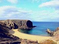 The village of Playa Blanca in Lanzarote. the Papagayo Beach. Click to enlarge the image.